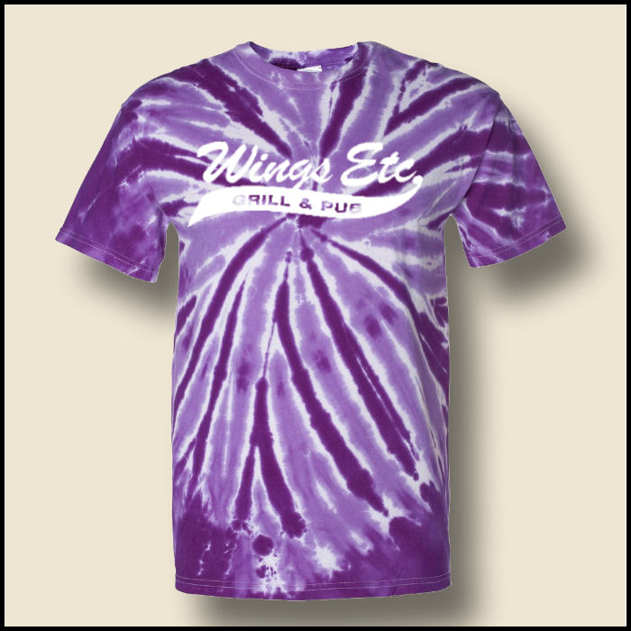 Purple Wings Etc. Tie Dyed T-Shirt